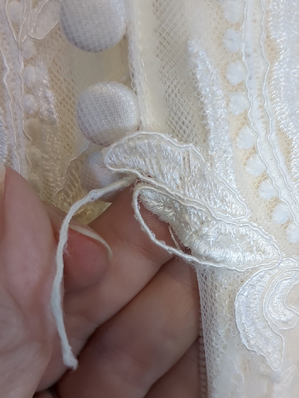 NWT Mary’s Florencia Ivory Lace A-Line Wedding Dress Size 10 - Picture 6 of 6